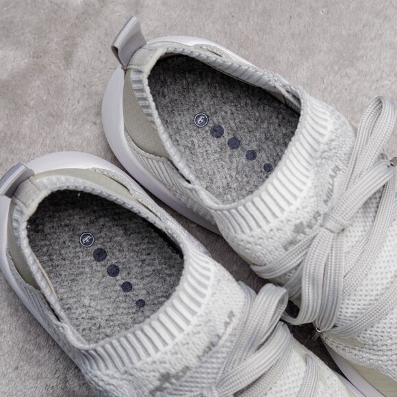 Peter Millar Hyperlite Glide Off White Gray Knit Sneakers Womens Size 7.5 - Picture 12 of 16